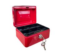 Requisite Needs Metal Money Box Tin 6" Steel Cash