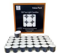 Requisite Needs Tea Light Candles 8 Hour Burn Time White Unscented (Pa