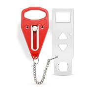 Rerishom Portable Door Lock Extra Lock for Additional Privacy and Safety in Home, Hotel, Apartment, AirBNB - Red