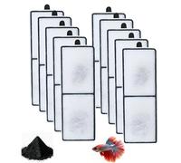 Reroon 10 Pack Carbon Filter Sponge Pad Compatible with U3 Range | Fish Tank Accessories Internal Replacement Cartridges | Underwater Filter Sponge for Internal Aquarium Fish Tank 10 Gal 20 Gal