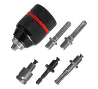 Rersduyt 1.5-13mm Keyless Hand Drill Chuck 1/2-20UNF with SDS Plus Adapter,1/4In HexShank Converter Hex Handle 1/2In SocketWrench