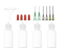 Rersduyt 1 Oz Applicator Bottles, 4Pcs 30ml Needle Tip Squeeze Bottle Small Squeeze Bottles Mini Needle Bottle
