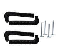 Rersduyt 1 Pair Soft Plastic Ice Hockey Figure Skate Blade Guard Cover Protector Ice Skate Runner Guards for Women Kids Black