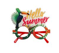 Rersduyt 1 PCS Summer Hawaiian Glasses Tropical Theme Party Decorations As Shown Coconut Tree Photo Glasses Frame,J