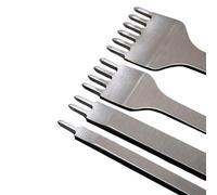 Rersduyt 1 Set ofBasic Leather Diamond Chisels Hole Punching Tool Craft Tool 4mm/1-2-4-6 Teeth