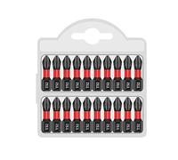 Rersduyt 10 Pcs 50mm Impact Magnetic Batch Head Non-Slip PH2 Screwdriver Tip Drill Bit Set High Torque Hard Screw Alloy Steel