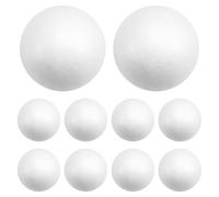Rersduyt 10 x Modelling Craft Polystyrene Foam Ball Sphere 6cm-White