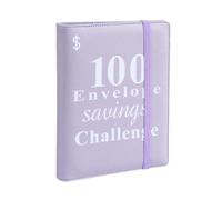 Rersduyt 100 Envelope Money Saving Challenge Binder, Reusable A5 Money Budget Binder Challenges Book