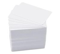 Rersduyt 100 Pack Premium Blank PVC Cards, CR80 30Mil Graphic Quality White Plastic Cards for Photo ID Badge Printers