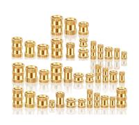 Rersduyt 1000Pcs Threaded Inserts Brass Knurled Nuts Heat Set Insert Tool for Plastic Parts 3D Printing Injection Molding