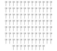 Rersduyt 100pcs Mini Wool Polishing Wheel 3mm Shank Buffing Wheel Polish Brush Rotary Abrasive Brush Hand Grinding Buffing Tools