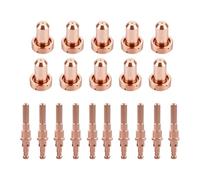 Rersduyt 10Pcs 9-8210 Plasma Nozzle 10Pcs 9-8215 Plasma Electrode Fit for Thermal Dynamics SL60/SL100 Cutting Torch Consumables
