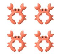 Rersduyt 10pcs Pack Crab Shape Silicone Spatula Holder, Universal Crab Silicone Spatula Rest, Multi-Functional Kitchen Tool