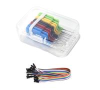 Rersduyt 10PCS SDK08 Test Clips with Jumper Cable for Electrical Testing: Ultra Small Clip 2A Test Clamp 40V