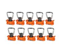 Rersduyt 10pcs Single End Fitting for Airline Rail End Fitting Lashing Rail Fitting Airline Rail Single Stud L-Track Fitting