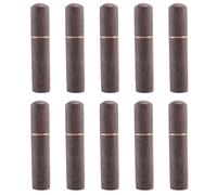 Rersduyt 10X Ebony Wood Toothpick Holder Bucket Mini Box Hiking Portable Craft Handmade Gift 8 X 1.8cm