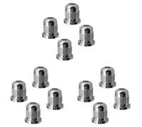 Rersduyt 12 Pcs Electric Bass Guitar String Mounting Ferrules Bushing for Universal Bass Body,Silver