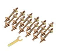Rersduyt 12Pcs Countertop Connector Bolts, M8x100mm Countertop Joint Fasteners, Furniture Fastening Connectors