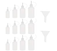 Rersduyt 12Pcs Fine Tip Glue Applicator Precision Bottle Needle Tip Applicator Oiler Bottle Needle Tip Bottles for Quilling Craft