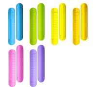 Rersduyt 12Pcs Slap Silicone Reminder Bracelet 9.4 X 1.8in Reusable Wearable Wrist Notepad Writable Waterproof Erasable Wristband