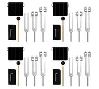 Rersduyt 12X Tuning Forks Set-128 Hz, 256 Hz, 512 Hz,Tuning Forks Perfect for Healing,Chakra,Sound Therapy,Keep Body