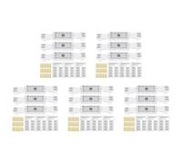 Rersduyt 15 Pcs Crack Monitoring Record, Acrylic Corner Tell-Tale Monitor,Tell-Tale Crack Monitoring Device,Measuring Instrument