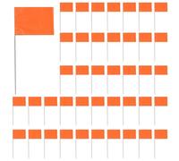 Rersduyt 150Pack Marking Flags, Orange Yard Flags 15x4x5Inch, Marker Flags, Lawn Flags Markers, Irrigation Flags, Landscape Flags