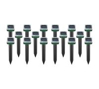 Rersduyt 16 Pack Solar Powered Snake Repellent for Outdoors,Ultrasonic Snake Repellent,Solar Snake Repellent for Outdoors