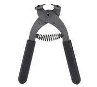 Rersduyt 17cm Handheld Carbon Steel Silent Pliers Leather Craft Hole Punch Tool 4mm(4 Teeth)