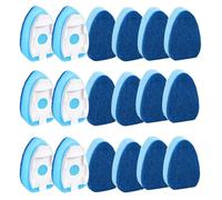 Rersduyt 18pcs Replacement Sponge Heads Duty Dish Wand Sponge for Kitchen Pots,Pans,Dishwasher Tools for Nonstick Pots and Pans, Glass