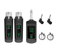 Rersduyt 2.4G Wireless Microphone XLR Transmitter Receiver for Dynamic Microphone Wireless System for Guitar Audio Mixer A