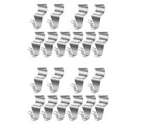Rersduyt 20PCS Sainless Steel Hooks for Heavy Duty Hooks for Vinyl Siding to Hang Things No Hole Vinyl Hook Hanging Outdoor Decor