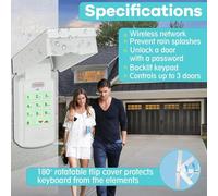 Rersduyt 22 In1 Garage Door Opener Wireless Keypad, Compatible with All Genie/Overhead/Intellicode/DIP Switch Garage Door Openers