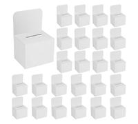 Rersduyt 24 Pack Raffle Boxes Raffle Boxes with Slot,Donation Boxes for Collecting Business Card Voting Contest for Collecting Card Voting Contest