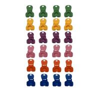 Rersduyt 24pack Complete Cover Easy Tab Opener Colorful Drink Can Protector Cap for Parties BBQs Beach