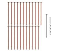 Rersduyt 25Pcs Coppers Nails Tree Stump KillersBulk Stump Removal Spikes Hardware Nails for Trees Removing Stumps
