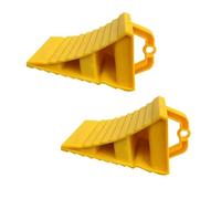 Rersduyt 2Pack Portable Wheel Chock with Handles Vehicle Car Truck Wheel Anti-Slip Plastic Base Tire Support Pad