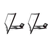 Rersduyt 2pcs 12-Inch Curved Phone Screen Magnifier HD Video Amplifier Mobile Screen Magnifying Glass