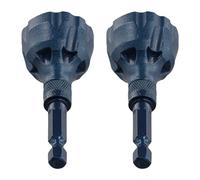 Rersduyt 2Pcs Tungsten Carbide Deburring External Chamfer Tool 1/8in-3/4in(3mm-20mm), Deburring Chamfering Drill Bit(Blue)