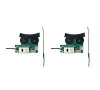 Rersduyt 2X Acoustic Guitar Pickup System for VT1 Tail Nail Pickup EQ DIY Tuner Piezo Pickup Equalizer System with Mic Beat Board