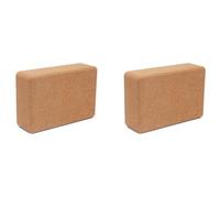 Rersduyt 2X Cork Yoga Block Gym Blocks Cork Yoga Brick Exercise Stretch Body Shaping Yoga Blocks Fitness Yoga Accessories B