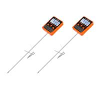 Rersduyt 2X Probe Candy Thermometer with Pot Clip,Alarm Function,IPX6 Waterproof Rotatable Large Display Deep Fry Oil Thermometer