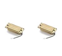 Rersduyt 2X Sealed Mini Humbucker Double Coil Pickup for Electric Guitar Bronze Vintage Bronze Small LP Style Pickup with 2-Core