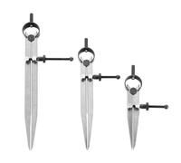 Rersduyt 3 Pieces Adjustable Lockable Spring Wing Divider 4/6/8 Inch Carbon Steel Caliper Measuring Tool Leather Compass