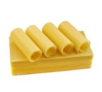 Rersduyt 30Pcs Bee Hive Foundation Sheets, Deep Beeswax Foundation Sheets for Bee Frames Beekeeping Tool 41.5x19.5cm