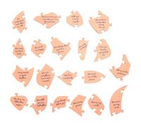 Rersduyt 32 Piece Reasons Why Love You Wooden Heart Puzzle, As Shown Wooden Anniversary Love Puzzle Gifts for Wife, Husband, Girlfriend