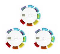 Rersduyt 3X 7-Day Automatic Pill Dispenser Weekly Smart Timing Pill Reminder for with Alarm,Portable Electronic Medication