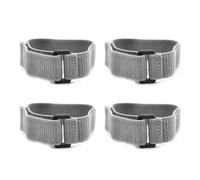 Rersduyt 4 Pcs Gray Elastic Strap with Buckle for Model Aircraft, Drone Accessories 1x12.5inch (25mmx320mm)