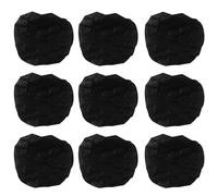 Rersduyt 400Pcs Disposable Microphone Cover Windscreen for Karaoke Recording Studio Black