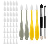 Rersduyt 46pc Art Blending Stump Sketch Drawing Tools, Double Headed Drawing Art Blender Pencil Sketch Scraper Tools for Blending